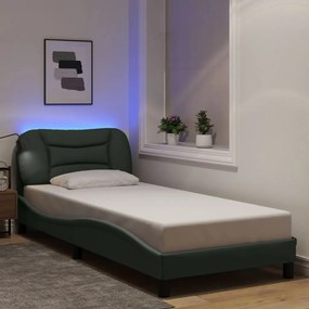 3213670 vidaXL Рамка за легло със светодиод без матрак, 90x190 см, плат