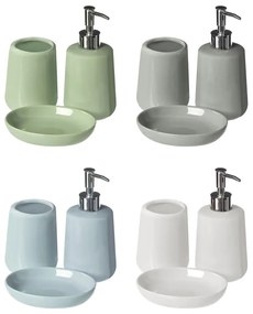Бял каменен комплект аксесоари за баня Moon – Premier Housewares