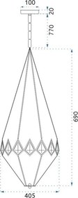 КРИСТАЛЕН ПОЛИЛЕЙ DIAMENT APP767-3CP