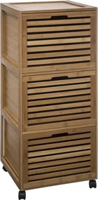 Шкаф за баня 5five Sicela, 3 чекмеджета, На колела