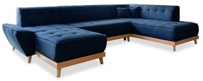 Морскосин U-образен разтегателен диван, десен ъгъл Dazzling Daisy - Miuform