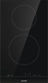 Стъклокерамичен плот за вграждане Gorenje ECT322BCSC, 2900W, 9 степени, 2 зони, StopGo, StayWarm, Защита от деца, Черен