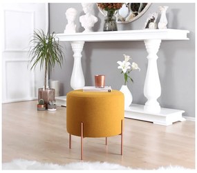 Табуретка в цвят горчица Copper – Artie