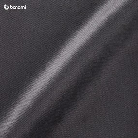 Тъмносиво U-образно разтегателно канапе от кадифе, десен ъгъл Lofty Lilly - Miuform