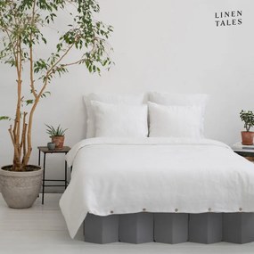 Бяло спално бельо от конопени влакна за двойно легло 24 0x220 cm - Linen Tales