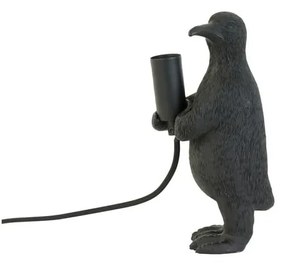 Матово-черна настолна лампа (височина 24 cm) Penguin – Light &amp; Living