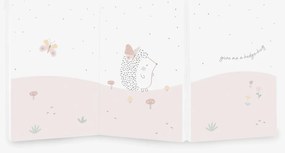 KIKKA BOO Сгъваем матрак 60/120/5 см. HEDGE-HUGS РОЗОВ