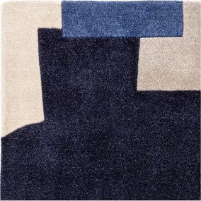 Син ръчно изработен килим от рециклирани влакна 200x290 cm Romy – Asiatic Carpets