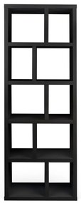 Черна етажерка за книги 70x198 cm Berlin - TemaHome