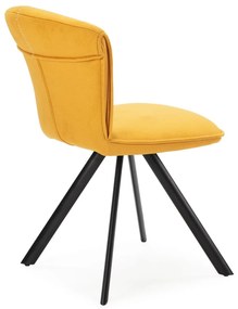 Жълти трапезни столове в комплект от 2 Simbra - Marckeric