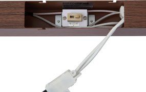 Модерна таванна лампа от орехово дърво с включен LED, 3-степенно димиране 2700-4000K и дип превключвател - Keane