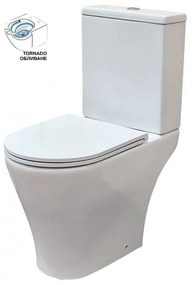 Моноблок 7684P TORNADO, Inter Ceramic, седалка и капак, порцелан, бял, 84x61x36см