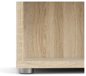 Модулен шкаф за книги в дъбов декор в естествен цвят 89x222 cm Prima - Tvilum