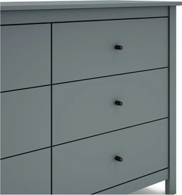 Скрин сиво-зелен от масивен бор 130x80x45 cm Misti – Marckeric