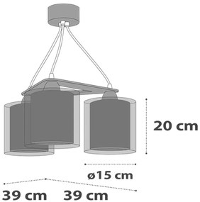 Покривна лампа Ango Police 3light