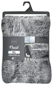 Сиво одеяло от изкуствена кожа 180x220 cm Antartic – douceur d'intérieur
