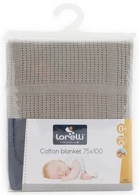 Lorelli Classic - ПАМУЧНО ОДЕЯЛО 75/100 СМ СИВО