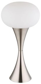 Globo 21027N - Настолна лампа LULA 1xE14/25W/230V матов хром