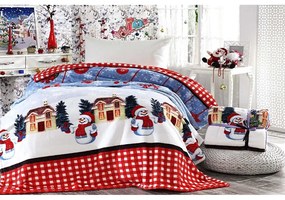 Одеяло с коледен мотив със смес от памук 150x200 cm – Mila Home
