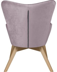 Кадифено кресло лавандула Niko – Ropez