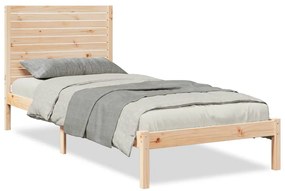 3309311 vidaXL Рамка за легло без матрак, 100x220 см, масивна дървесина