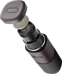 Преносима еспресо машина Wacaco Pixapresso, 20 bar, 9000 mAh, 120 мл, Мляно + капсули, LED тъч контрол, Червен