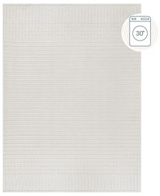 Бял килим от шенил подходящ за пране 160x240 cm Elton – Flair Rugs