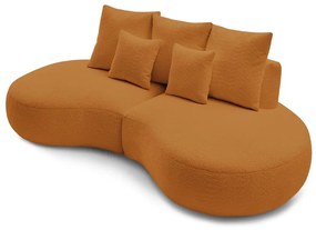 Диван от букле в цвят горчица 260 cm Saint-Germain - Bobochic Paris