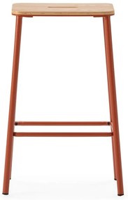 Бар столове в комплект 2 бр. в тухлен цвят (височина на седалката 65 cm) Abba – Marckeric