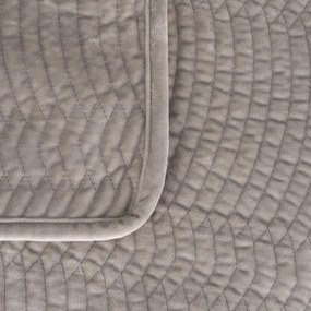 Сиво капитонирано покривало за легло 230x260 cm – Ixia