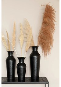 Черна стоманена висока ваза (височина 49 cm) Dunja – White Label