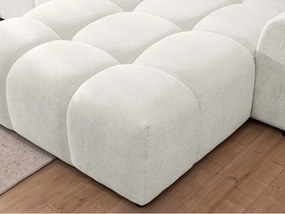 Бял ъглов диван (десен ъгъл) Albane – Ropez