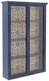 Синя витрина от масивна ела 81x122x22 cm Hazem – Bloomingville