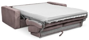 Сиво-розов разтегателен диван от рипсено кадифе 195 cm Nona – Makamii