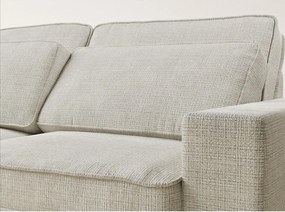 Сиво-бежов шенилов ъглов диван (ляв ъгъл/L форма) Kirou – Maison de Rêve