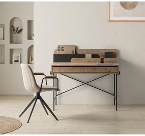 Работна маса от масивен дъб 60x113 cm Lila – Marckeric