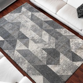 Сив килим с модерен модел Ширина: 200 см | Дължина: 290 см