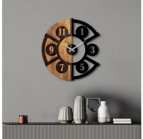 Стенен часовник Ø 56 см 1xAA дърво/метал