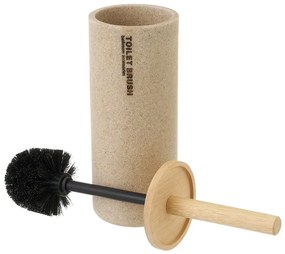 Бежова полирезинова четка за тоалетна - Casa Selección