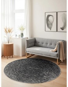 Сив кръгъл килим ø 120 cm Gloria Cavallo – Hanse Home