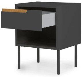 Антрацитно сиво нощно шкафче Switch - Tenzo