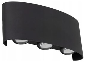 LED Екстериорен аплик ARROW 6xLED/1W/230V IP54 черен