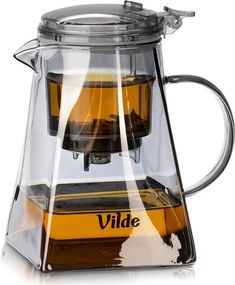 Стъклен чайник с инфузер от неръждаема стомана Vilde — Вместимост 880 ml