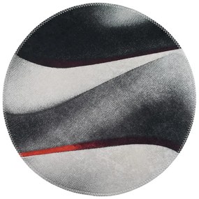Черно-бял миещ се кръгъл килим ø 100 cm - Vitaus