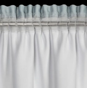 Сива затъмняваща завеса с принт на цветя Ширина: 140 см | Дължина: 270 см