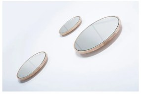 Стенно огледало с рамка от масивен дъб , ⌀ 32 cm Look - Gazzda