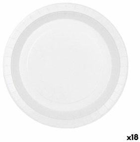 Комплект чинии Algon За Еднократна Употреба Картон Бял 20 Части 17 cm (18 броя)