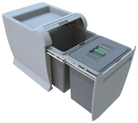 Вграден контейнер за сортирани отпадъци 18 + 18 л City - Elletipi