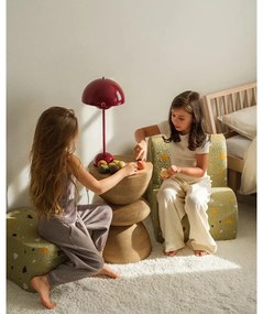 Зелен детски стол от букле и шенил Terrazzo Cloud – Wigiwama