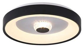 Searchlight 89735-38BK - LED димируемо таванно осветително тяло POLKA 24W/230V + 6W Ø 38,5 cm черно